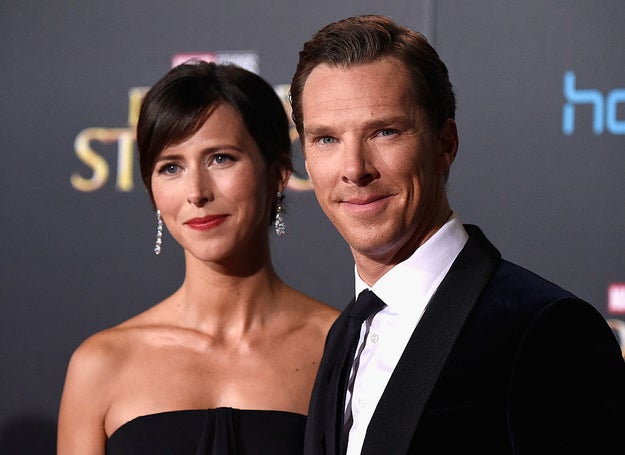 The happy couple, pictured here on Thursday night at the Doctor Strange premiere in Hollywood, welcomed a son last year.
