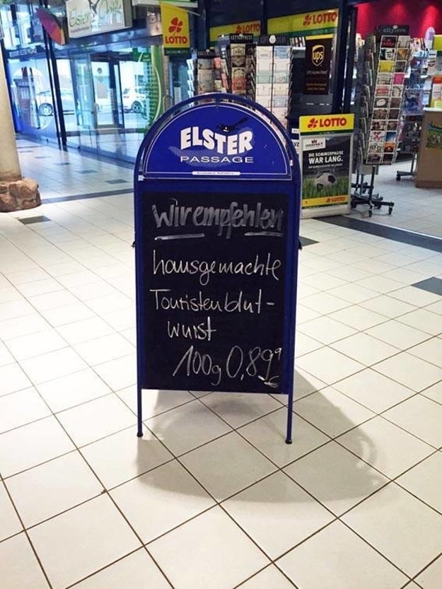 Äh, haben Sie vielleicht auch Produkte aus der Region?