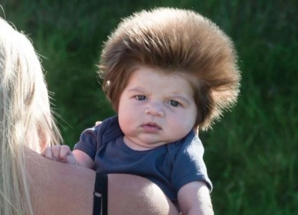 This baby was born Zoolander-ready!