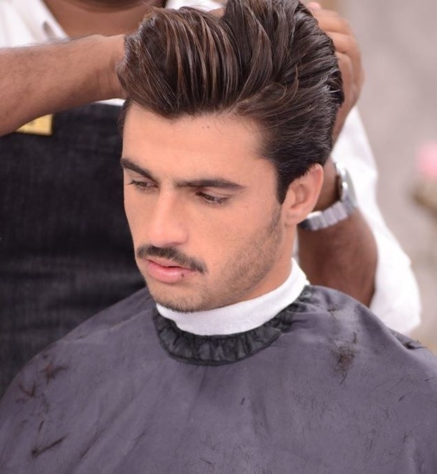 The show proceeded to give him a makeover courtesy of the team at Nabila and N-Gents...