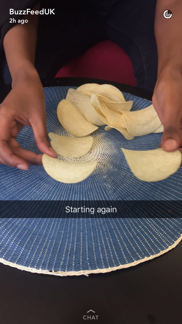 eetlust Vervoer Kleverig I Tried To Make The "Pringles Wheel" On Snapchat And Failed Spectacularly