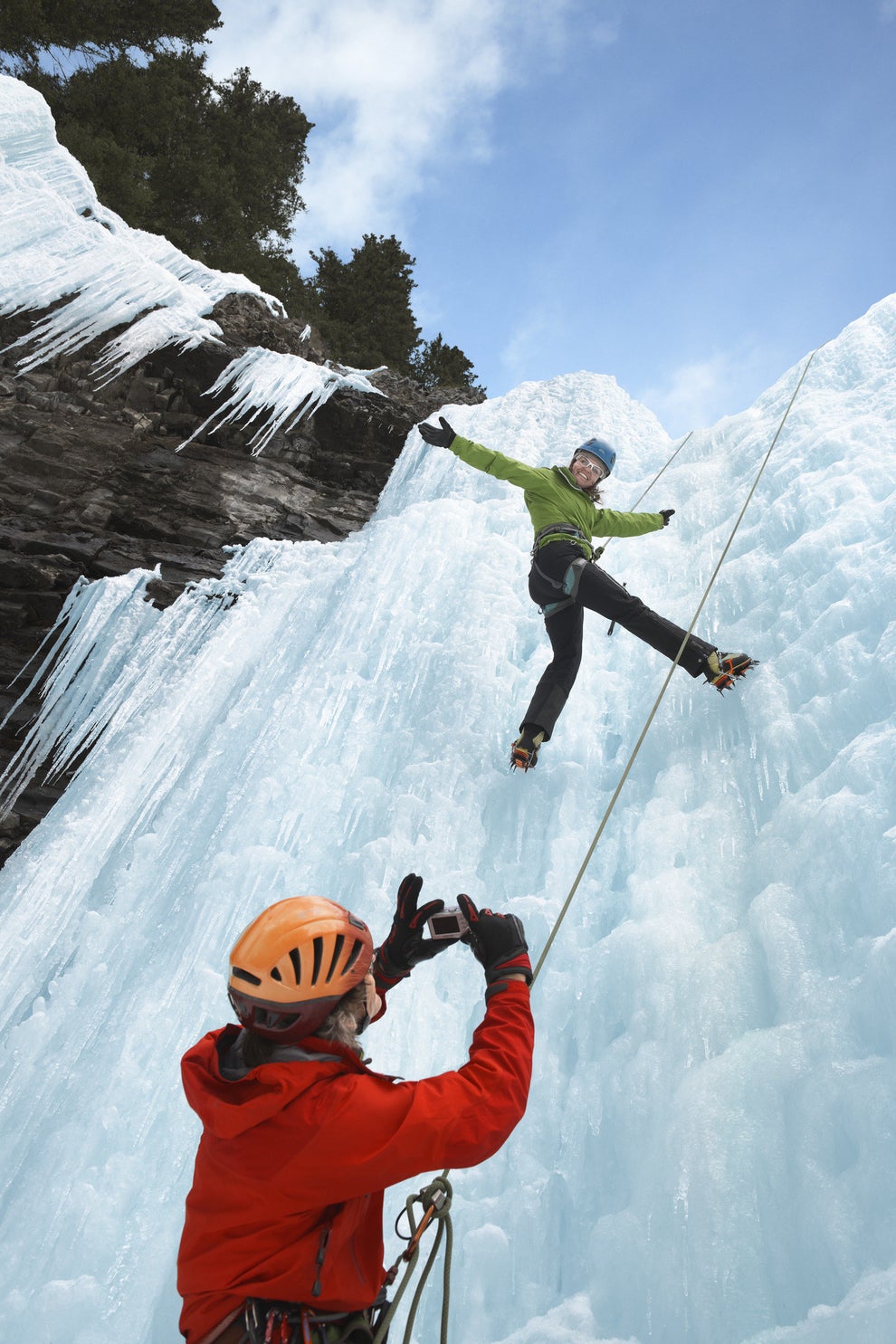 Try ice climbing in the enchanting Johnston Canyon.