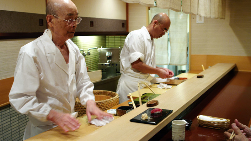 No doubt that any foodie with a Netflix login has seen this one. It's a beautiful documentary exploring the work of famous sushi chef Jiro. It serves an effective introduction to the painfully dedicated work ethics of the Japanese people, and their desire to perfect their craft (as opposed to achieving fame and glory or simply growing). It also gives the viewer some appreciation for the complicated art that is sushi-making (that is not applied to your teriyaki chicken or California rolls back home) and the Japanese tradition of passing on skills/businesses through the family.