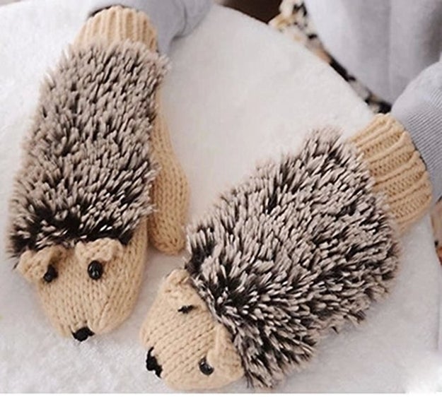 These hedgehog mittens that are so freakin adorable.