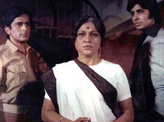 The righteous mother torn between her two sons, a smuggler and a police-inspector.The most famous dialog in the film is, "Meri paas Maa hai", which is so iconic it crops in cafe conversations even today, well over 41 years later. From the film DEEWAR (1975) where Nirupa Roy, the iconic mother, was 'divided' by the two brothers - Amitabh Bacchan and Shashi Kapoor.