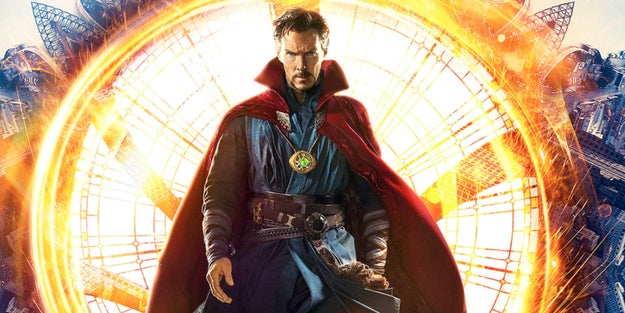 The actor is currently portraying Doctor Strange in Marvel's latest big-screen movie.