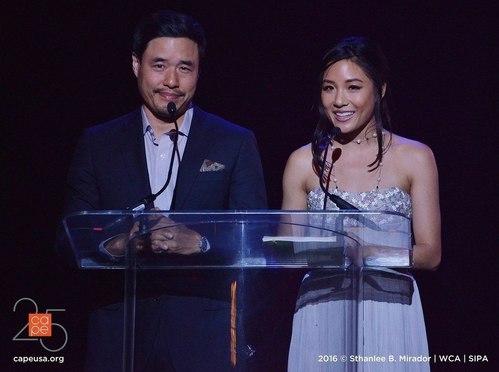 Randall Park and Constance Wu
