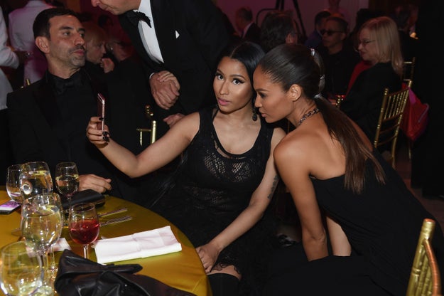 Nicki Minaj and Joan Smalls took a selfie.