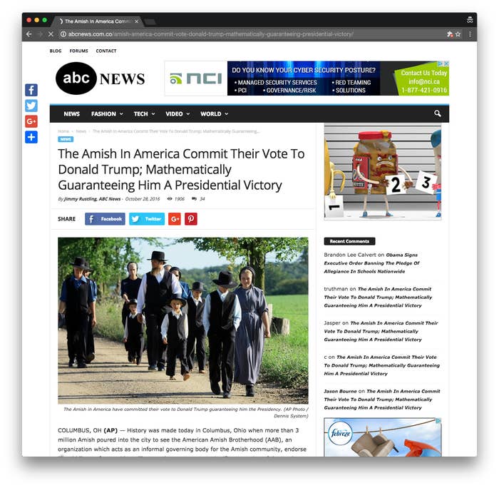 How A Prankster Convinced People The Amish Would Win Trump The Election How A Prankster Convinced People The Amish Would Win Trump The Election