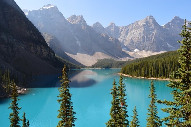 Moraine Lake in Banff National Park in Canada