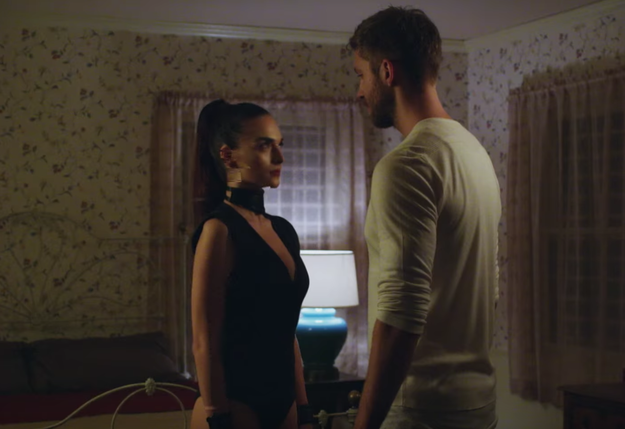 In the video, Calvin and his VR girlfriend are getting glitchy (so to speak), and they eventually break up. And the girlfriend definitely seems to represent Swift.