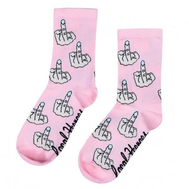 Socks that provide the perfect Monday morning accessory.