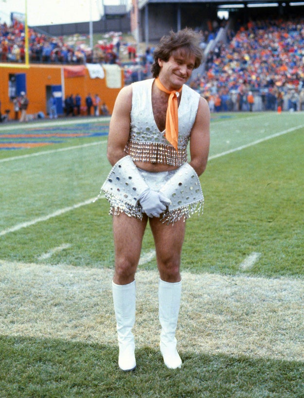 This perfect 1979 photo of Robin Williams doing exactly what he does best — making us smile.