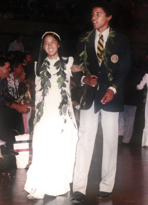 This mega-throwback of a future US President Barack Obama graduating from high school in 1979.