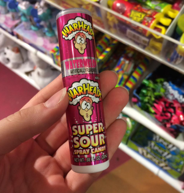 Like, WHY DOES SOUR SPRAY EXIST? It’s basically battery acid.