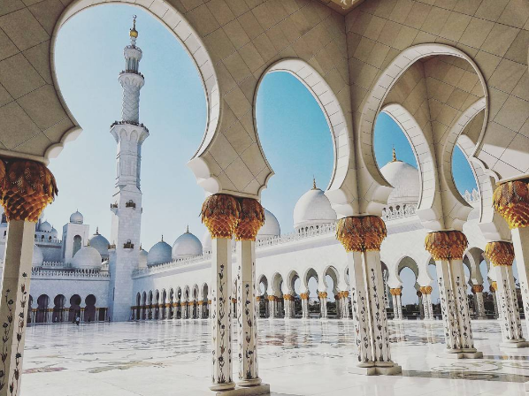 Sheikh Zayed Grand Mosque in Abu Dhabi