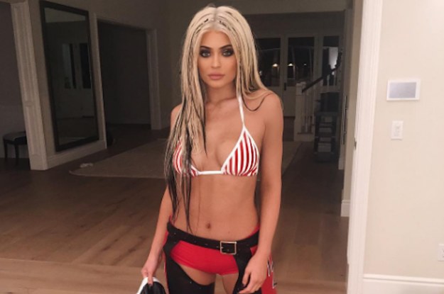 Kylie Jenner Went As Christina Aguilera To A Halloween Party