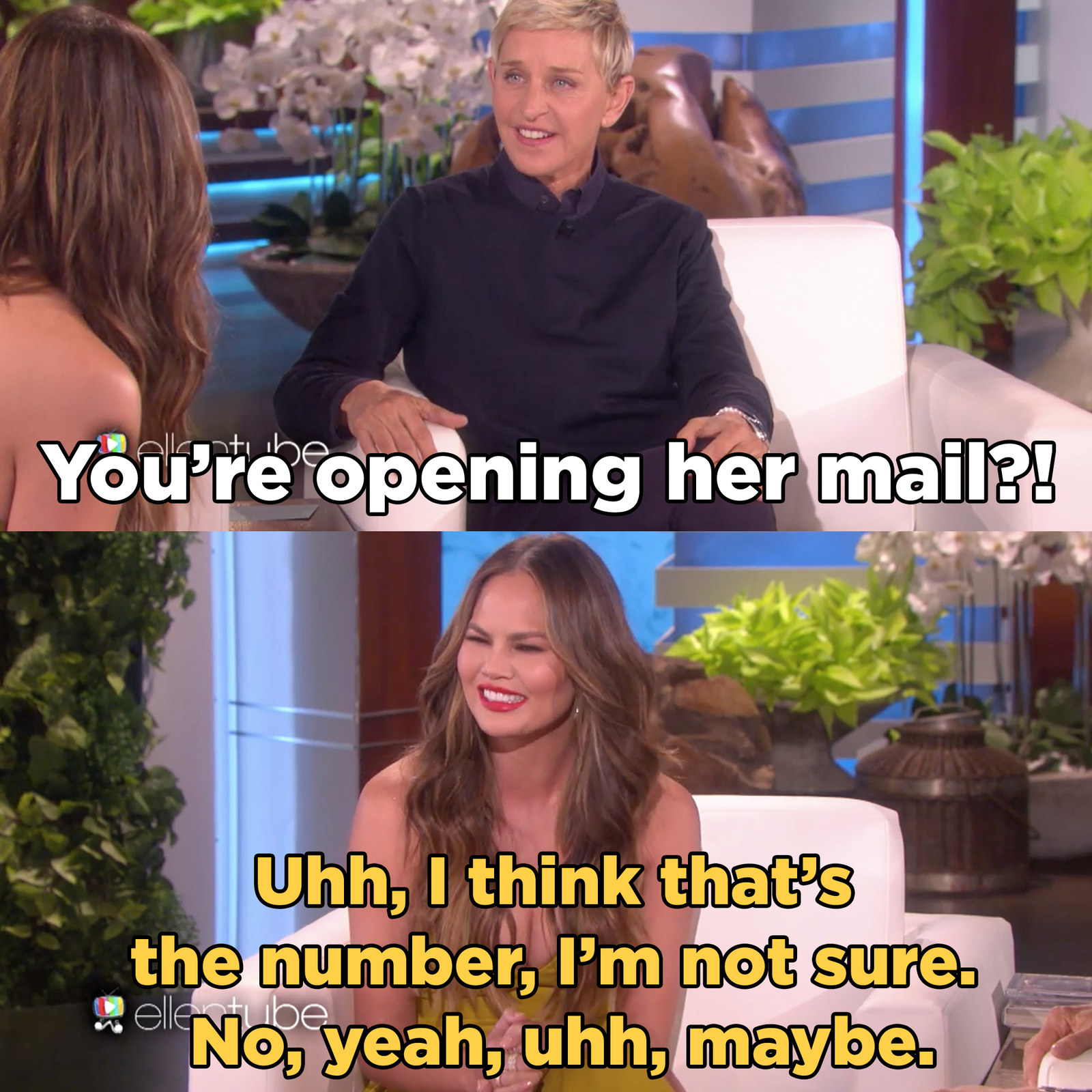 Chrissy Teigen Opens Rihannas Mail Because Honestly Who Wouldnt 0196
