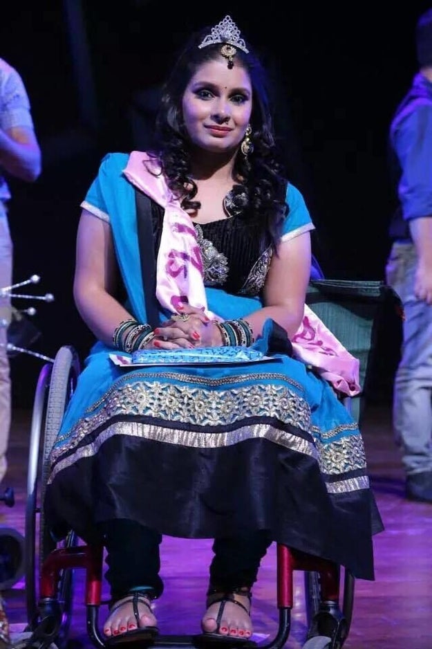 In 2014, she even won second place in The Miss Wheelchair India pageant.