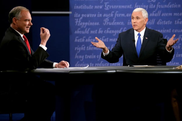 The first and only vice presidential debate was on Tuesday night and it certainly was two men sitting at a table yelling over each other, that's for sure.