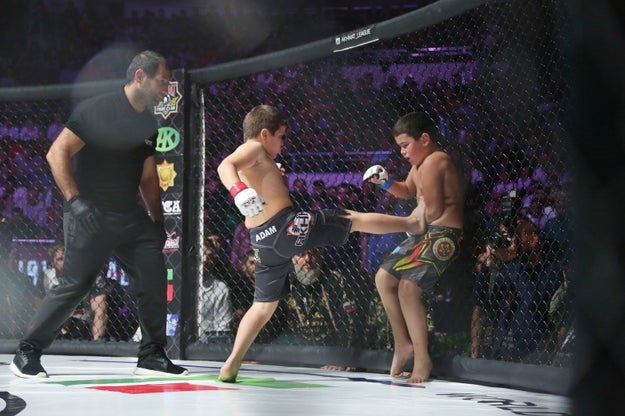 On the last day of the tournament, boys younger than 12 fought in what was billed as “demonstrative” fights. However, the fights were very real. The children didn't wear any protective gear whatsoever.