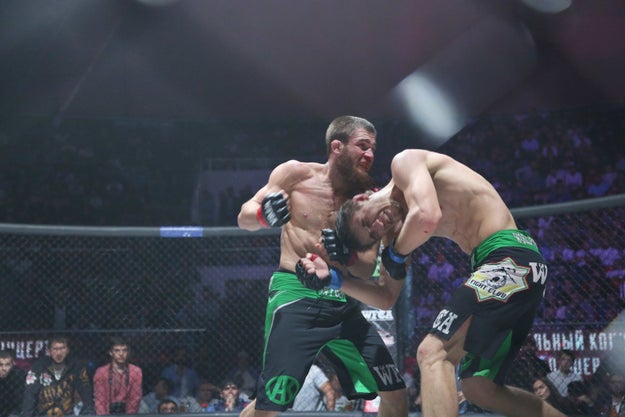 Up until the last day, the competition was a fairly standard MMA tournament. The whole thing was broadcast on Chechen television. It also coincided with Kadyrov's 40th birthday and was organized by a fight club named after Kadyrov's father, Akhmat.