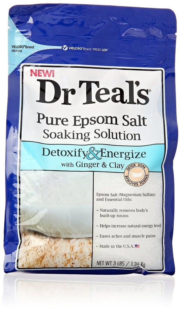 Epsom salt for whenever anything on your body hurts.