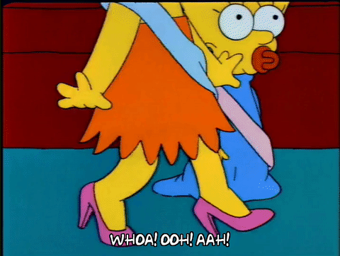 It's always a good idea to be walking in shoes that are actively trying to make you fall.