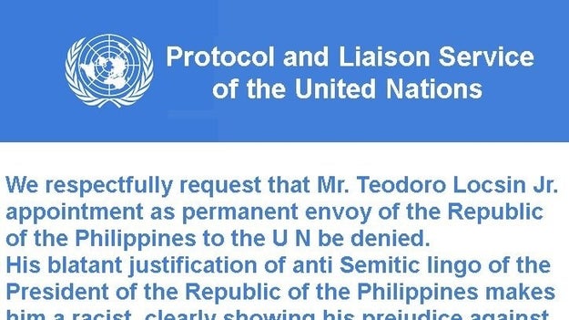 That hasn't stopped the spread of a Change.org petition calling on the United Nations to reject him from his post due to the nature of his tweets. So far, 10,000 people have signed on.