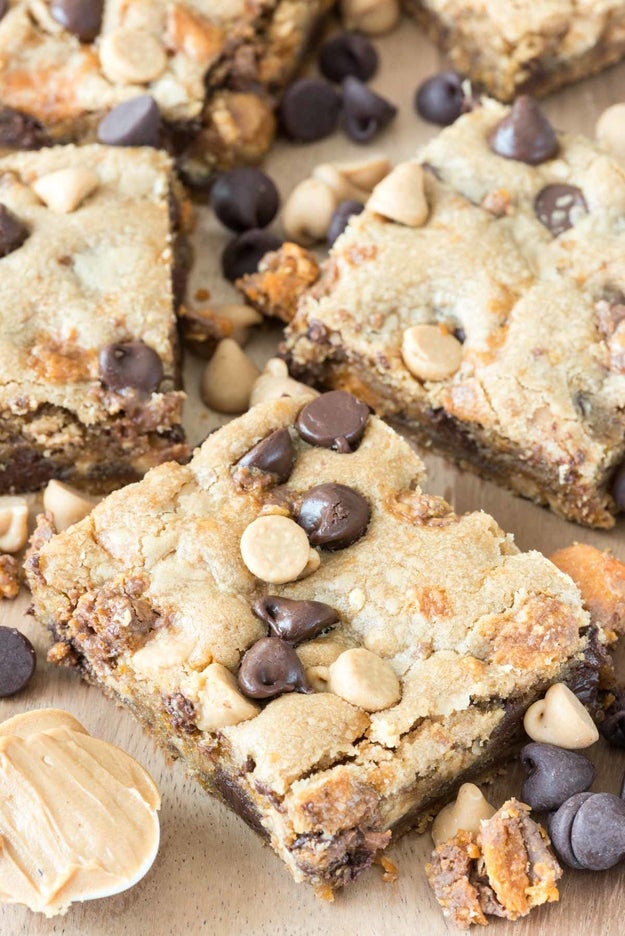 Triple Threat Peanut Butter Cookie Bars