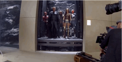 If that is the Batcave, that's a pretty welcoming move by a usually very guarded Bruce Wayne.