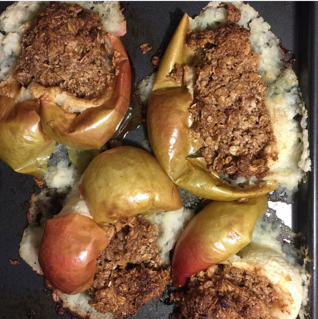 These stuffed apples with structural issues.