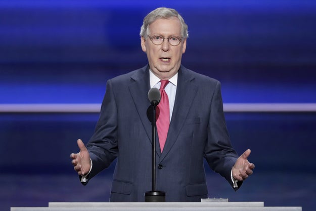 Mitch McConnell, the Senate majority leader, called Trump's comments "repugnant" in a statement to BuzzFeed News.