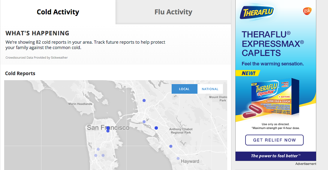 Big Pharma Is Sponsoring A Flu Map On The Weather Channel