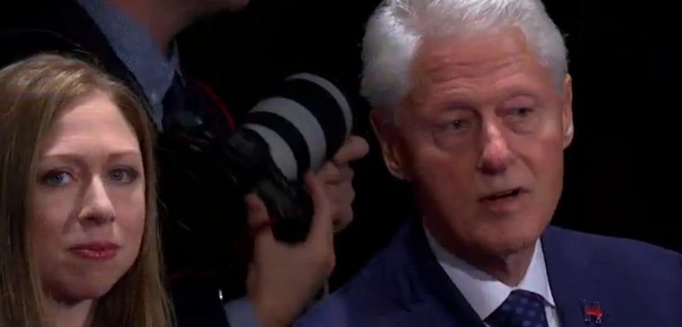 People Already Lost It When Bill Clinton And Melania Trump Shook Hands