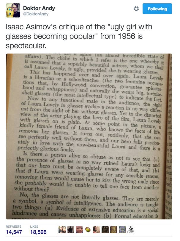 メガネを外すと美人 の法則 1950年代ハリウッドにすでにあった