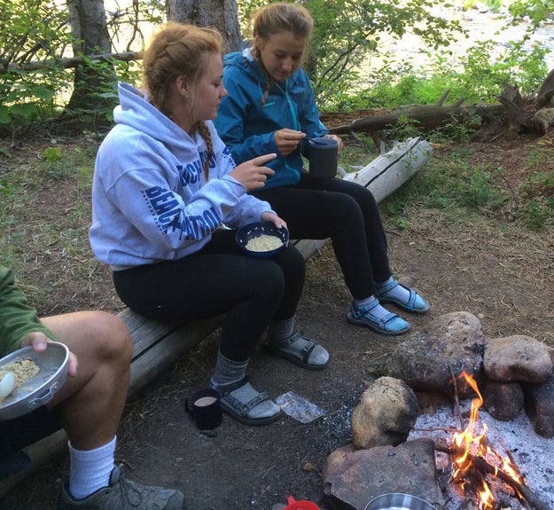 American teenagers enjoying the outdoors: