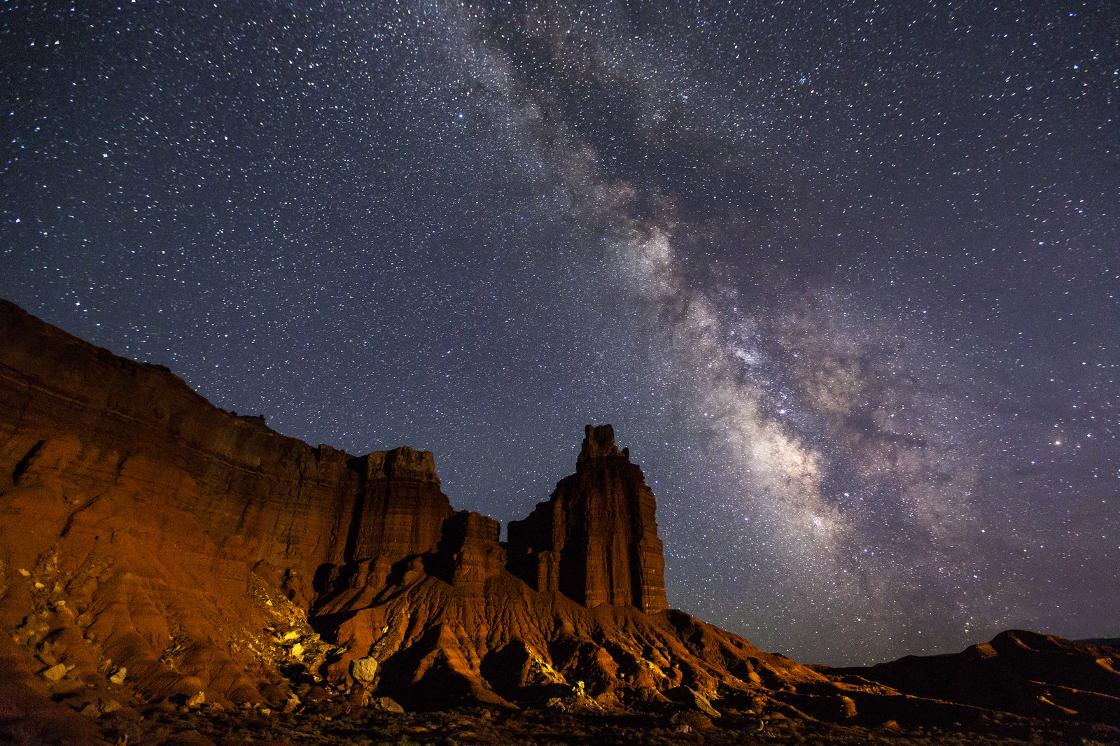 Гранд каньон в США звездное небо