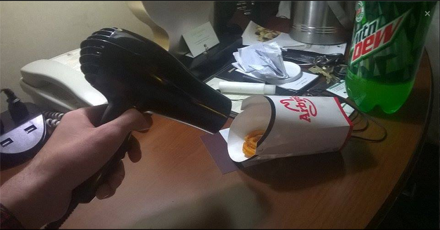 The person who was forced to improvise without a microwave.