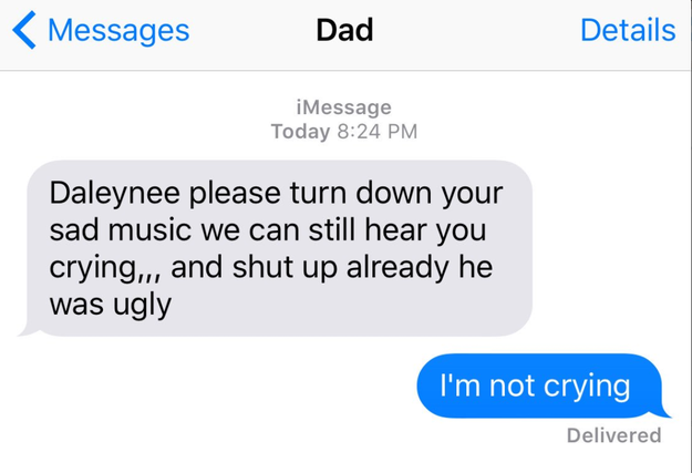 Pesan dari ayah Daleynee yang diunggah ke twitternya mendapatkan banyak respon. (Foto: buzzfeed.com)