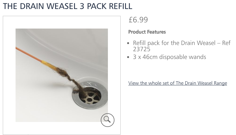 Drain Weasel 3 Pack Refill