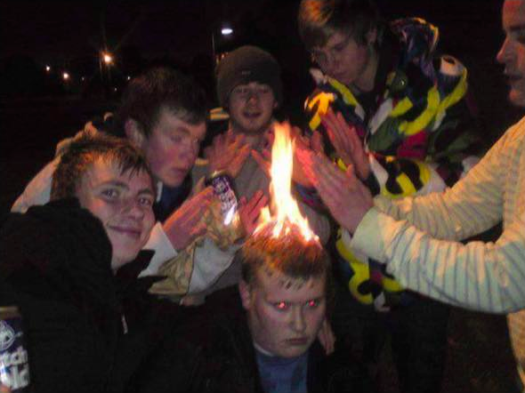 Scottish teenagers enjoying the outdoors: