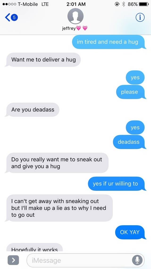 Text through a send hug 51+ Sweet