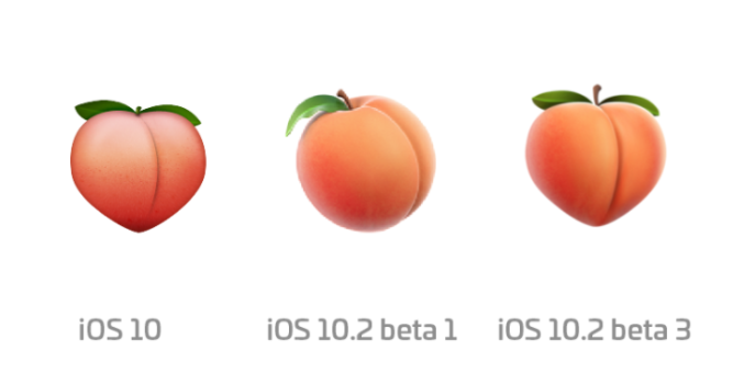 Appleがおしりっぽい桃の絵文字を復活させた