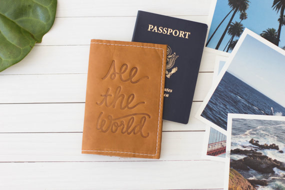 A custom-made passport holder to store the only thing they actually need.