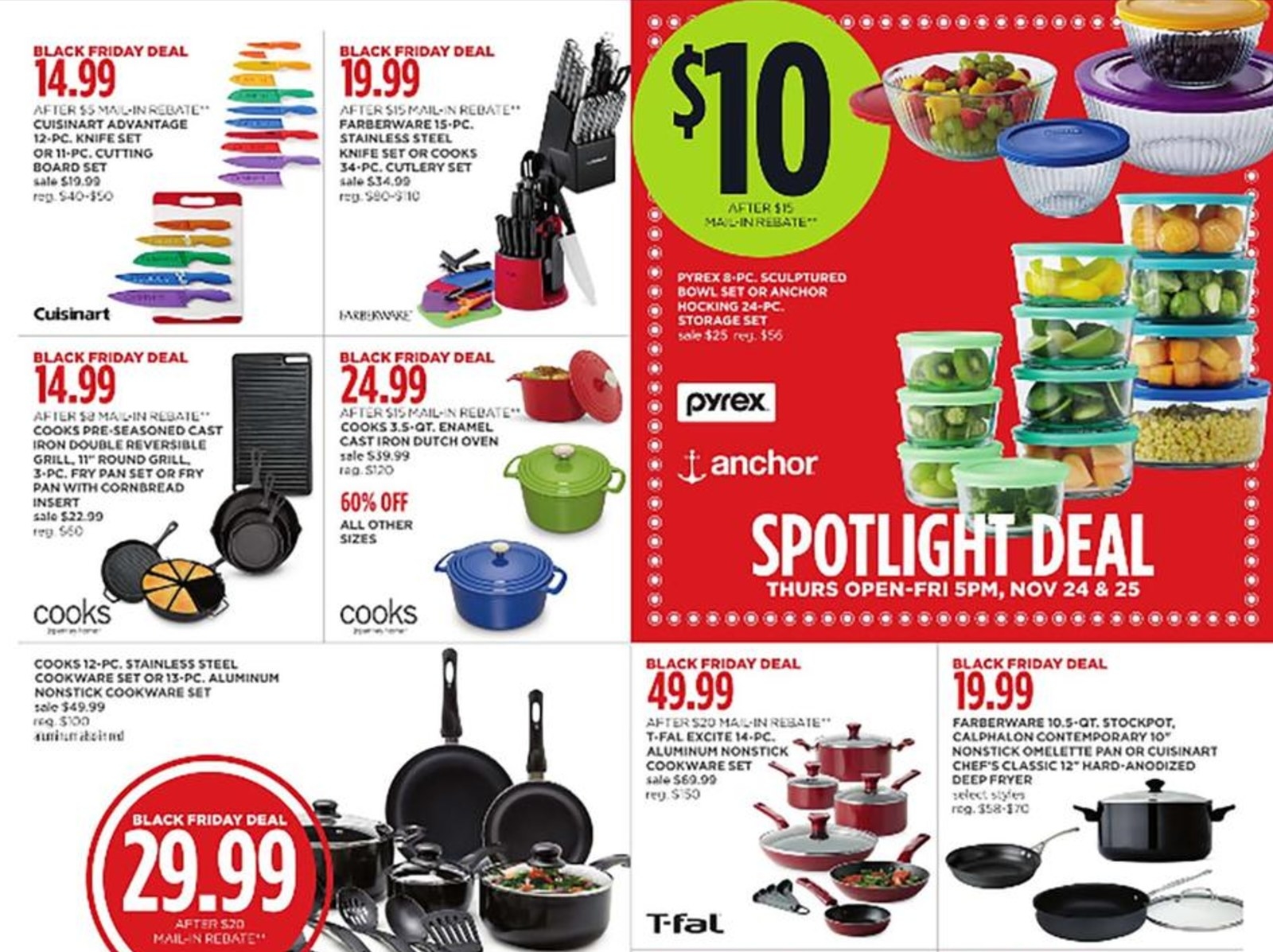 With a lifetime of tupperware for $49.99 or stainless steel pots for $16, JC Penney is doing it big this year.