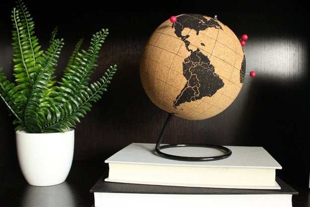 A globe, so they can stick a pin in all the destinations on their bucket list.