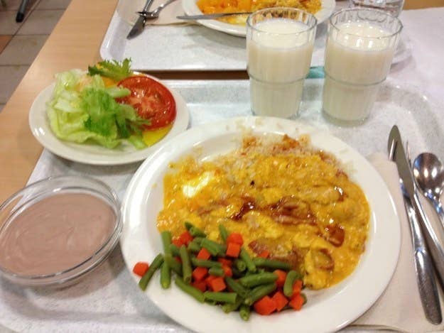 Menu makan siang di Finlandia