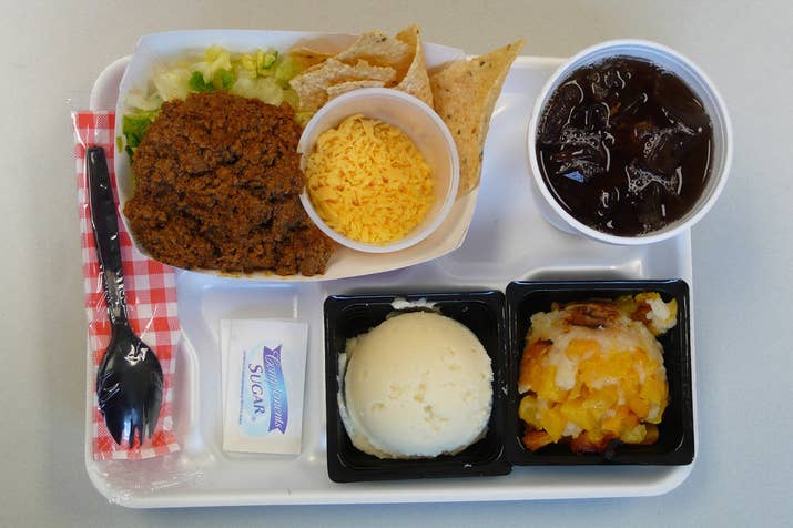 Menu makan siang di Amerika Serikat