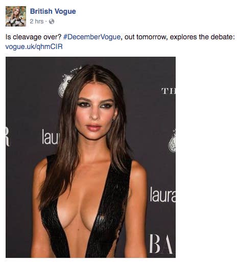 Vogue Declared Cleavage To Be Over And Now They're Getting Roasted